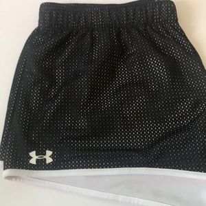 Black and White Under Armour Shorts